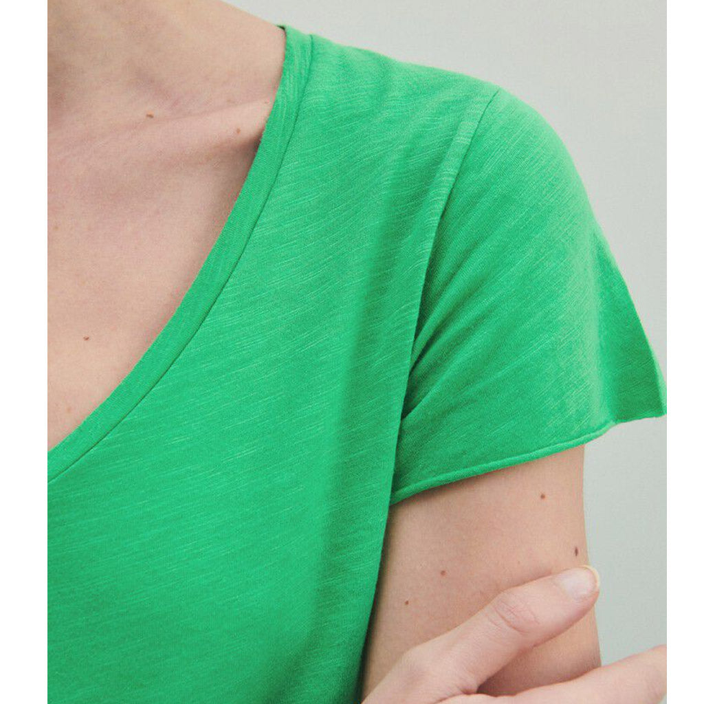 American Vintage Jacksonville V Neck Tee - Vintage Menthol - Collector Store