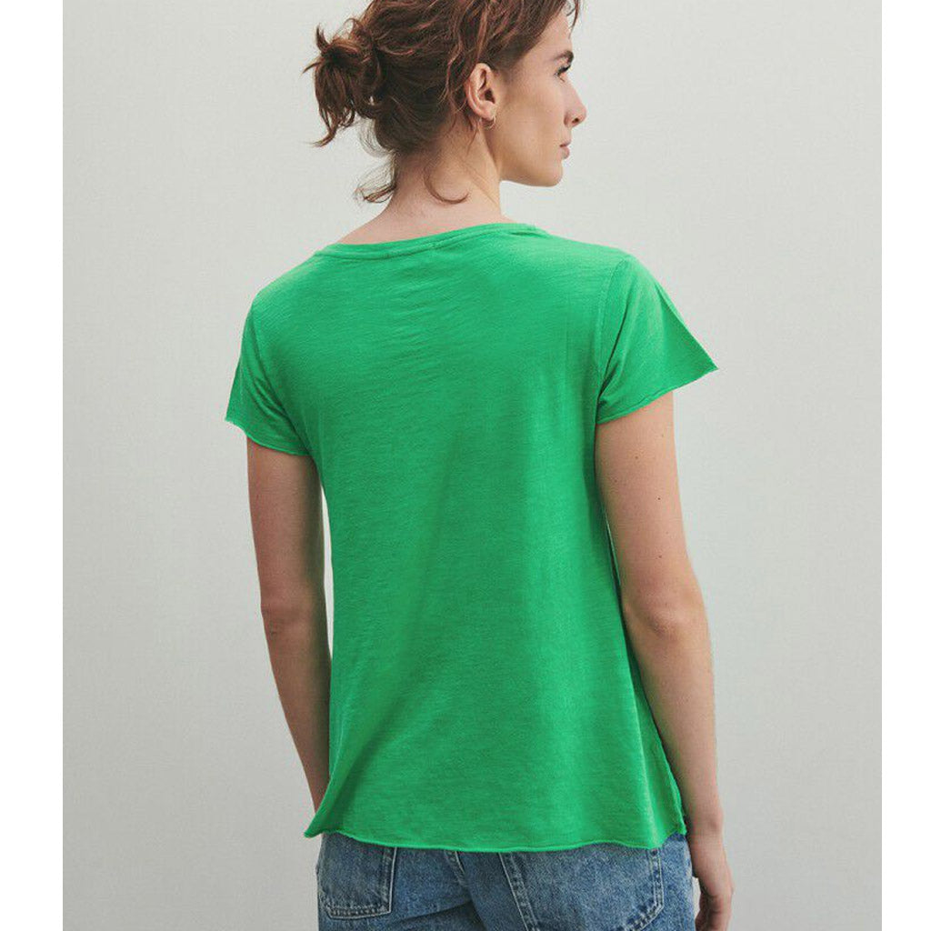 American Vintage Jacksonville V Neck Tee - Vintage Menthol - Collector Store