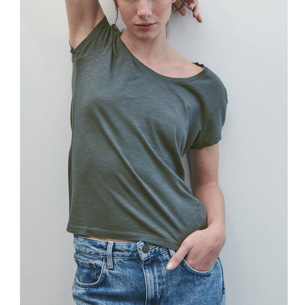 American Vintage Jacksonville Round Neck Tee - Vintage Shadow - Collector Store