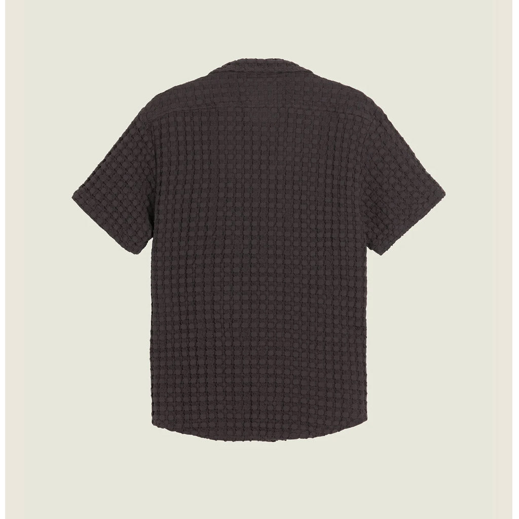 OAS Nearly Black Porto Waffle Shirt - Collector Store