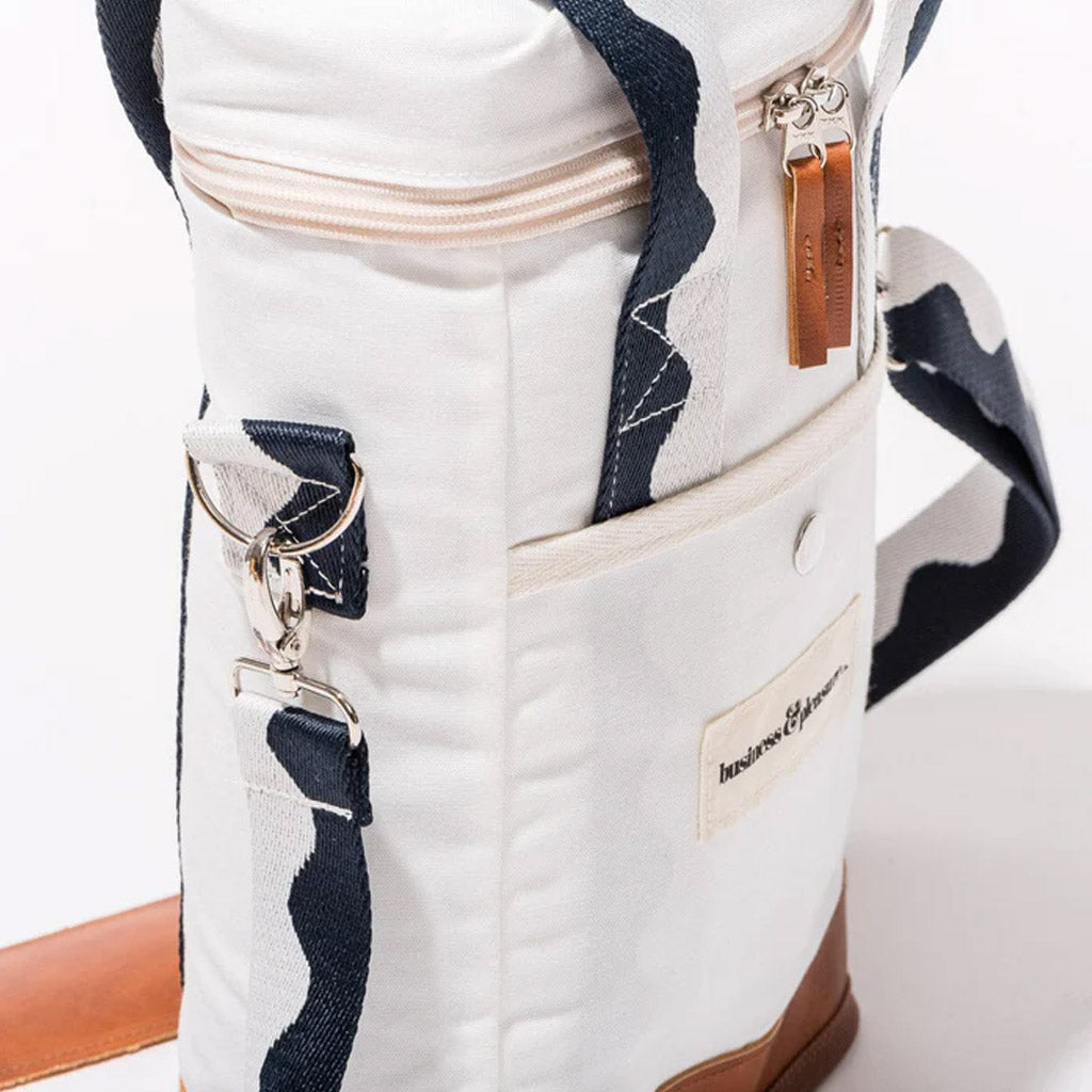 WINE COOLER TOTE BAG - RIVIE WHITE - Collector Store Sydney