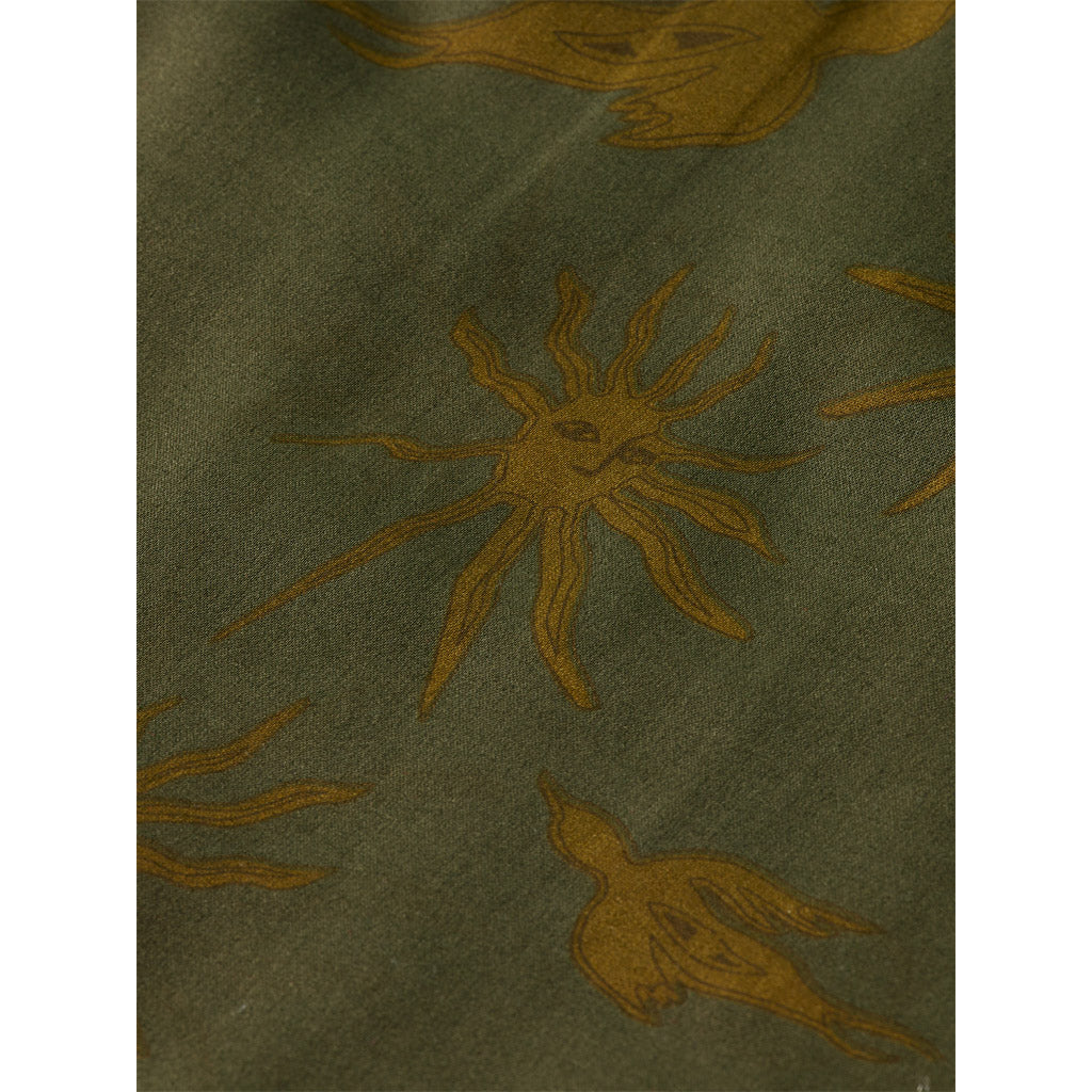 Printed modal peasant top - Collector Store