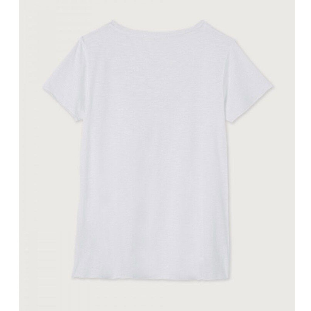 American Vintage Jacksonville V-Neck Tee White - Collector Store Sydney