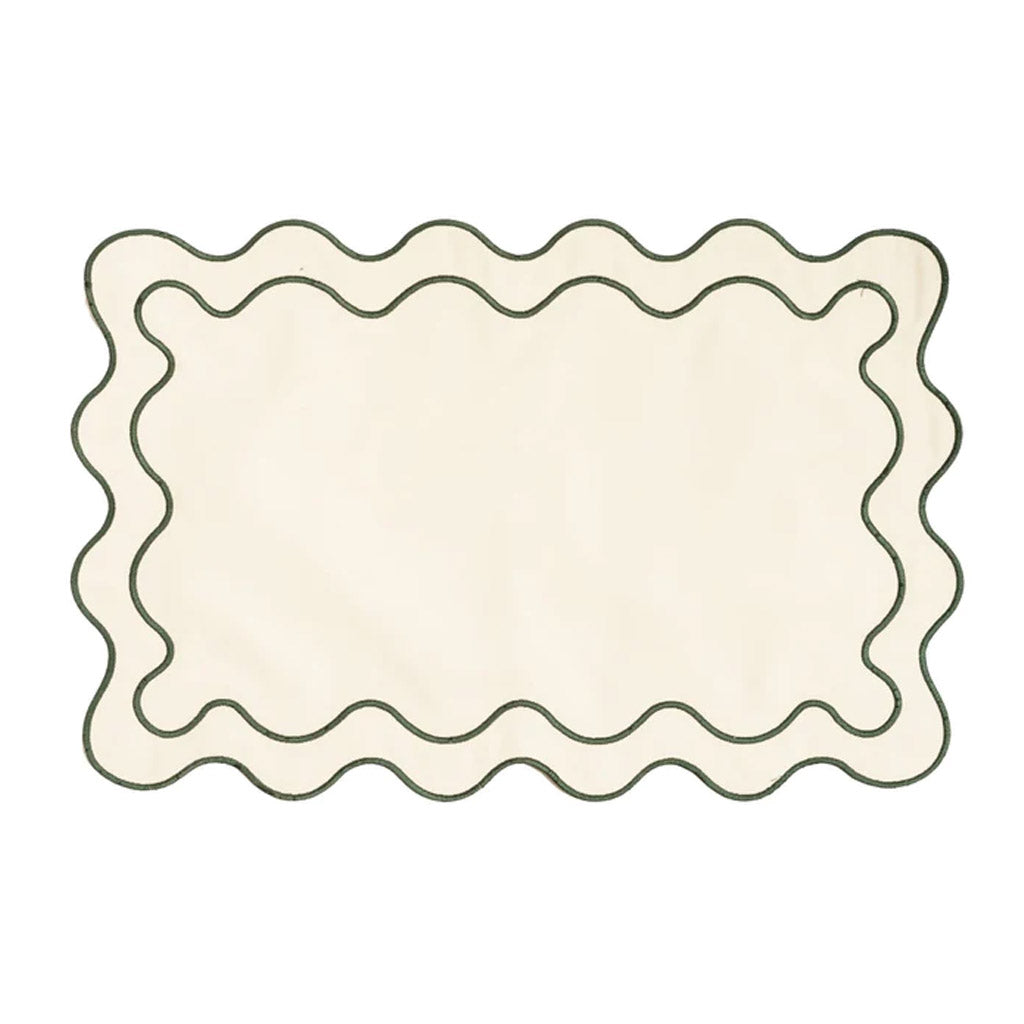 PLACEMAT SET OF 4 - RIVIE GREEN - Collector Store