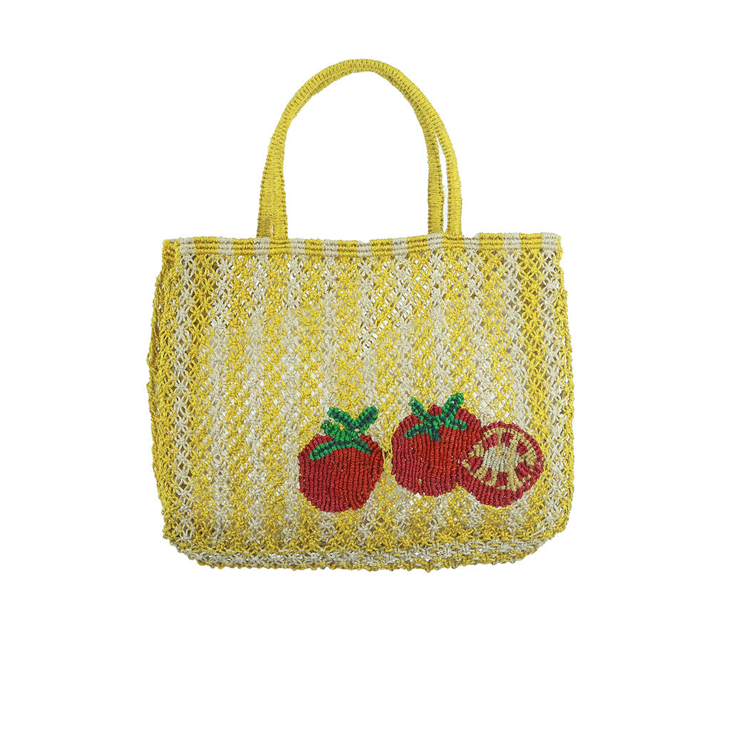 The Jacksons - TOMATOES Woven Jute Bag - Natural