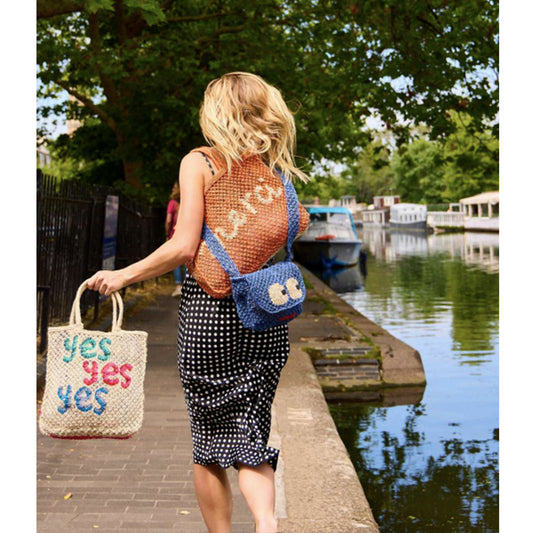 The Jacksons - Lottie Bag - Bon Jour - Indigo | Natural - Collector Store Sydney