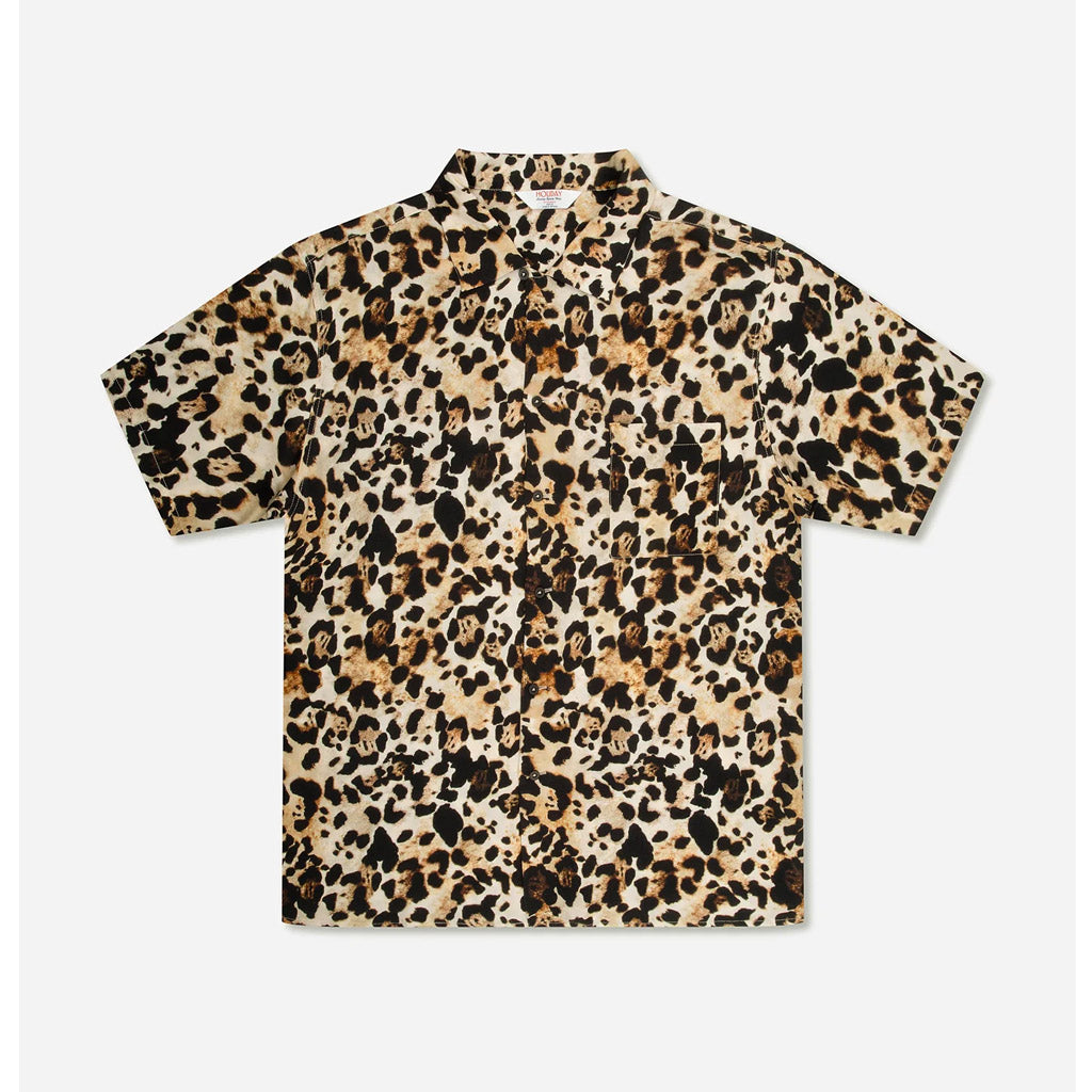 Mr Simple Zed Bowler SS Shirt - Sand Leopard - Collector Store