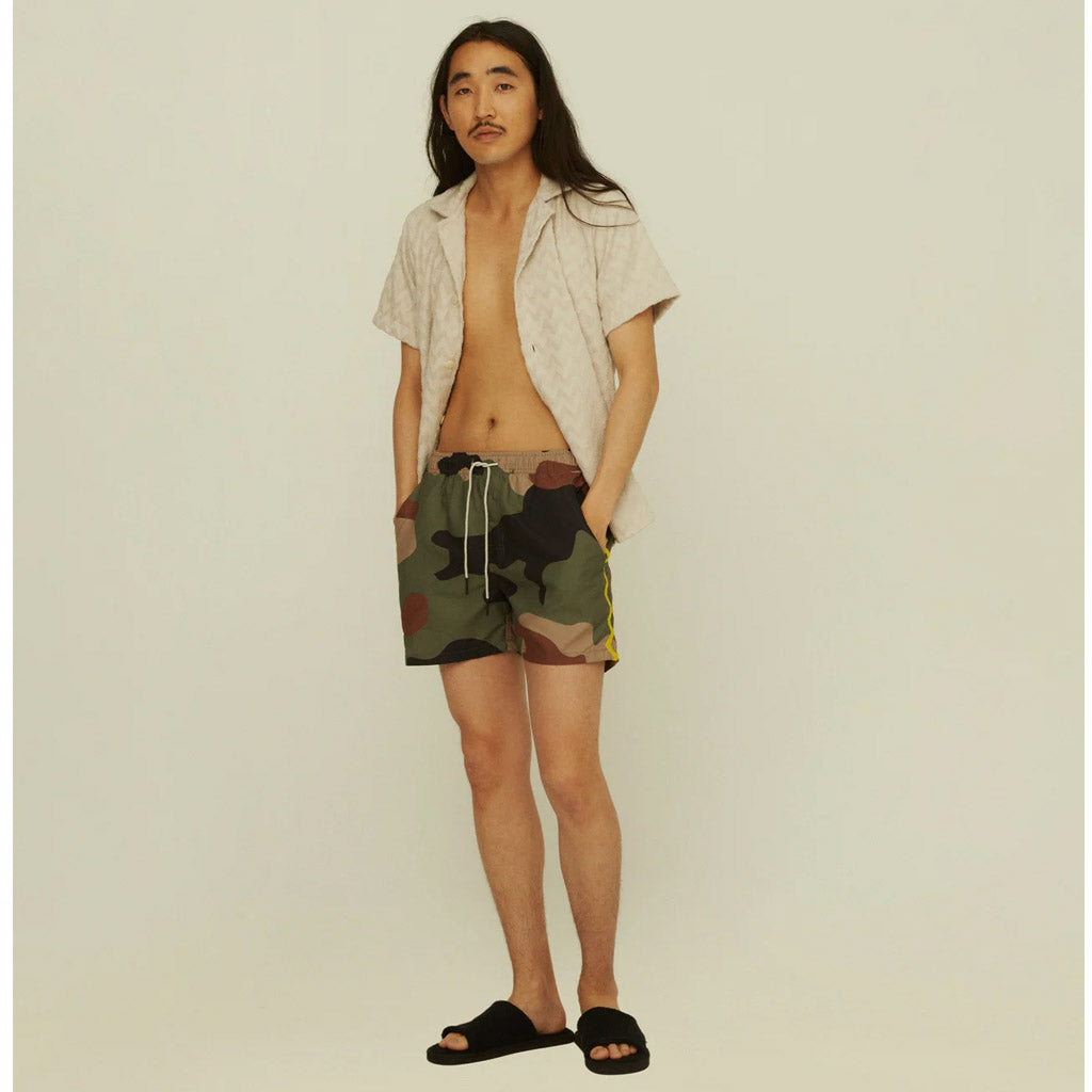 OAS Green Camouflage Zig - Swimshorts - Collector Store