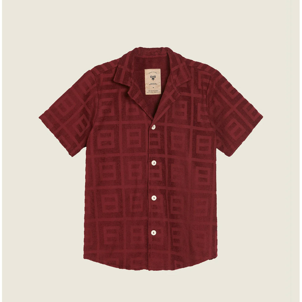 OAS TERRY SHIRT - Burgundy Terrrace Cuba - Collector Store