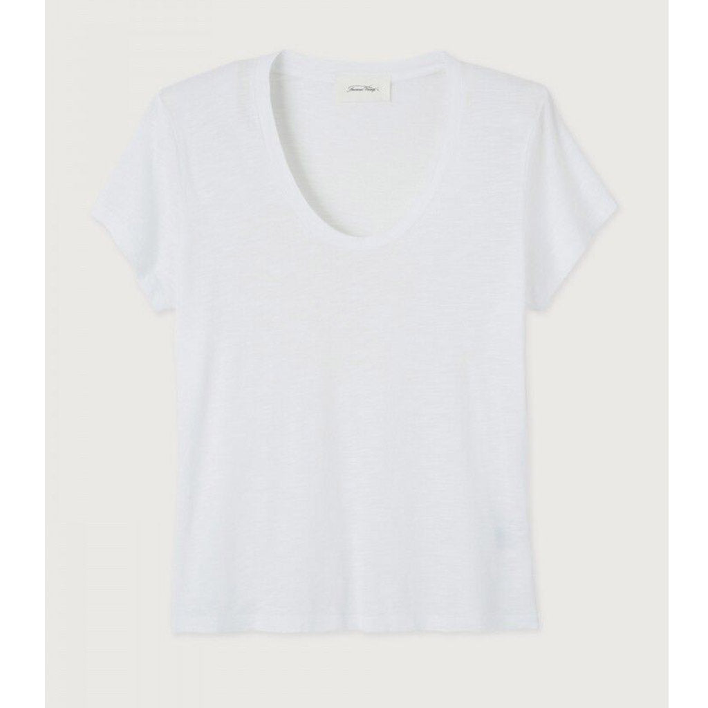 American Vintage Jacksonville Round Neck Tee - White - Collector Store