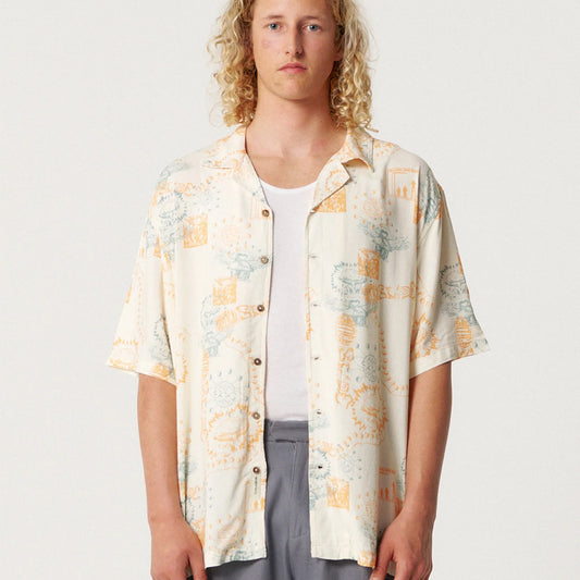 TCSS - MADNESS RESORT SS SHIRT - ECRU - Collector Store Sydney