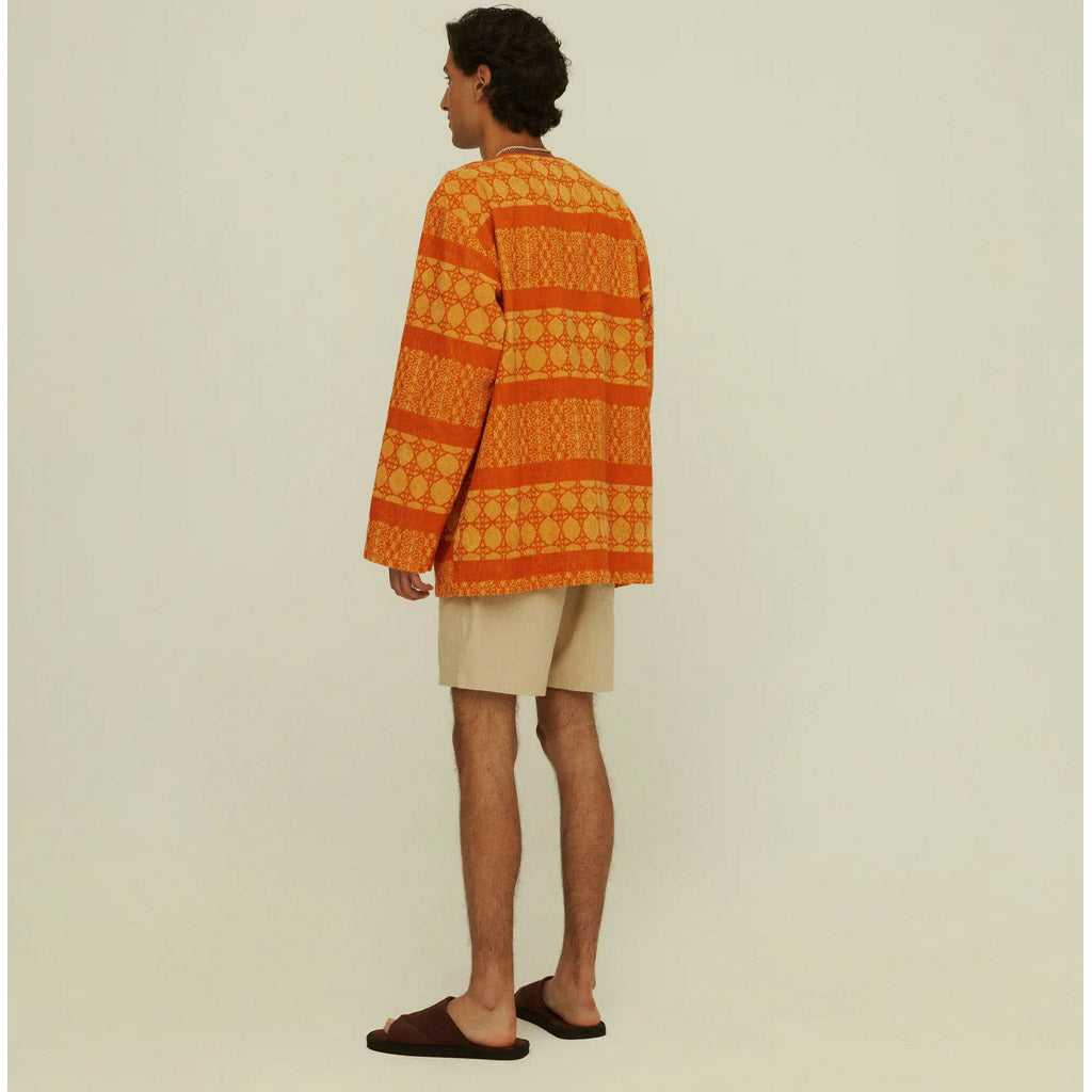OAS Orange Ventura Terry Cardigan - Collector Store