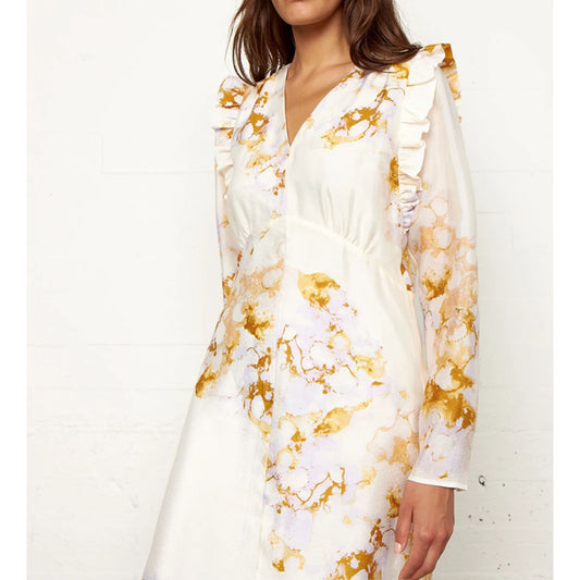 Second Female Angelica Slim Dress - Pearled Ivory - Collector Store Sydney