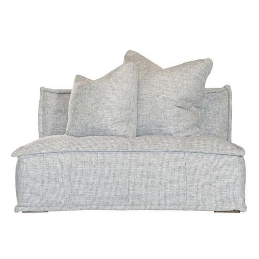 Denver Sofa Single Seater |  Light Grey | Uniqwa Furniture - Collector Store