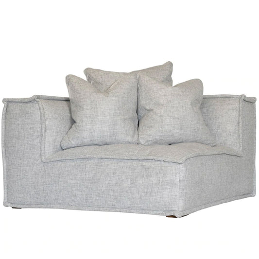 Denver Sofa Corner Seat | Light Grey | Uniqwa Furniture - Collector Store