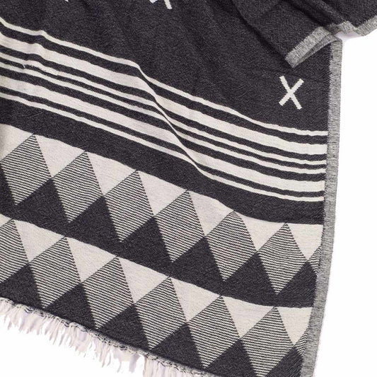 by ende. Patterned Beach Towel - Black / White - Collector Store Sydney
