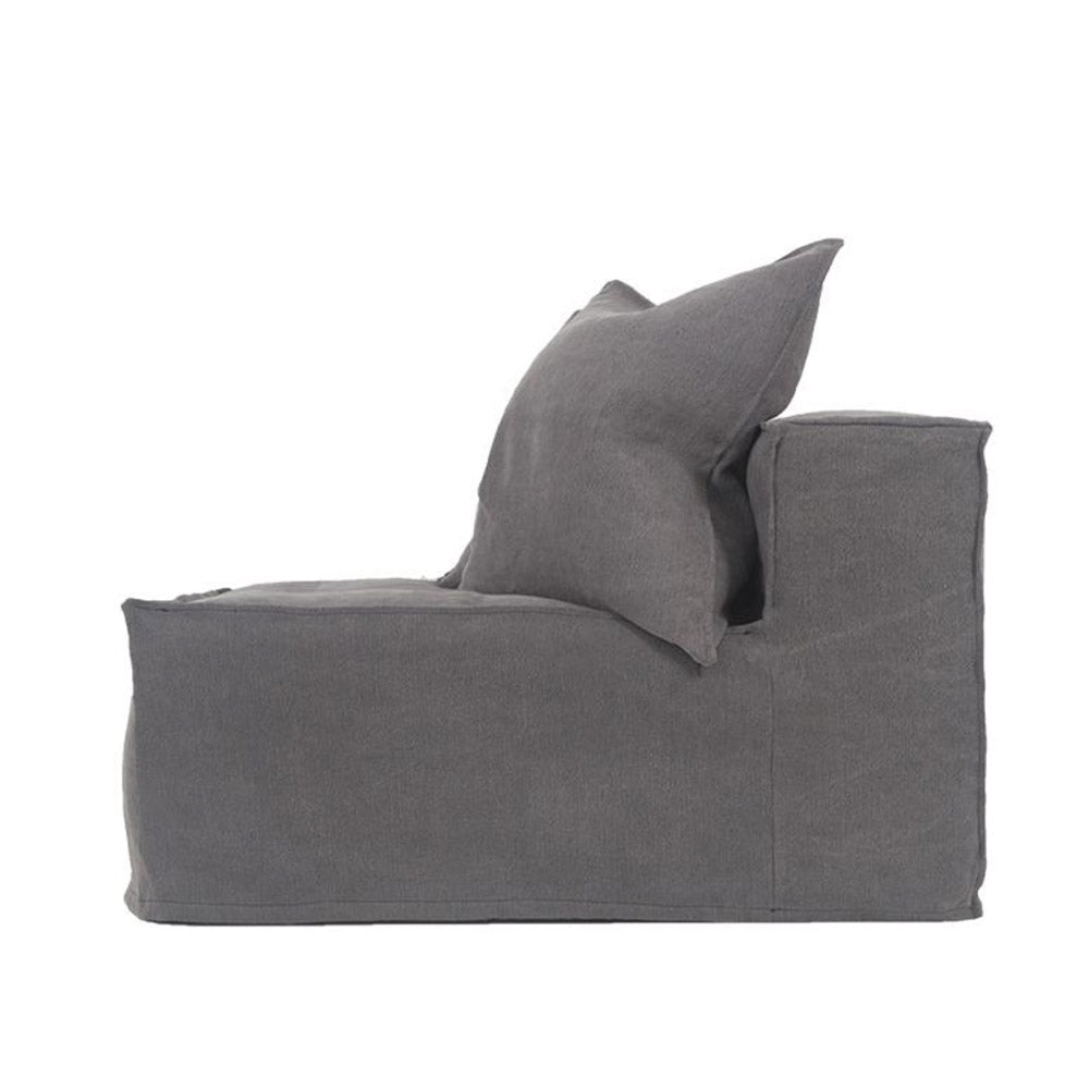 Hendrix Single Seat Sofa Charcoal | Uniqwa Furniture - Collector Store