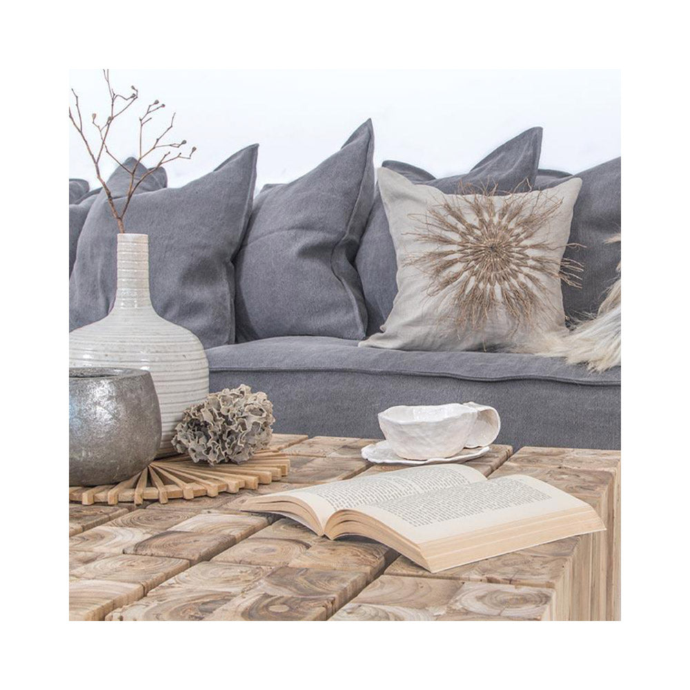 Hendrix Chaise Sofa Right Arm Charcoal | Uniqwa Furniture - Collector Store