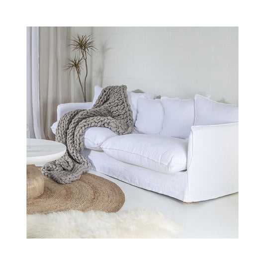 Singita Three Seater Sofa White | Uniqwa Furniture - Collector Store