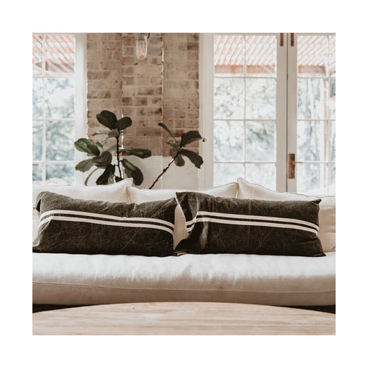 Wanderful Cushion Cover Dark Shadow 48 x 90 - Collector Store Sydney