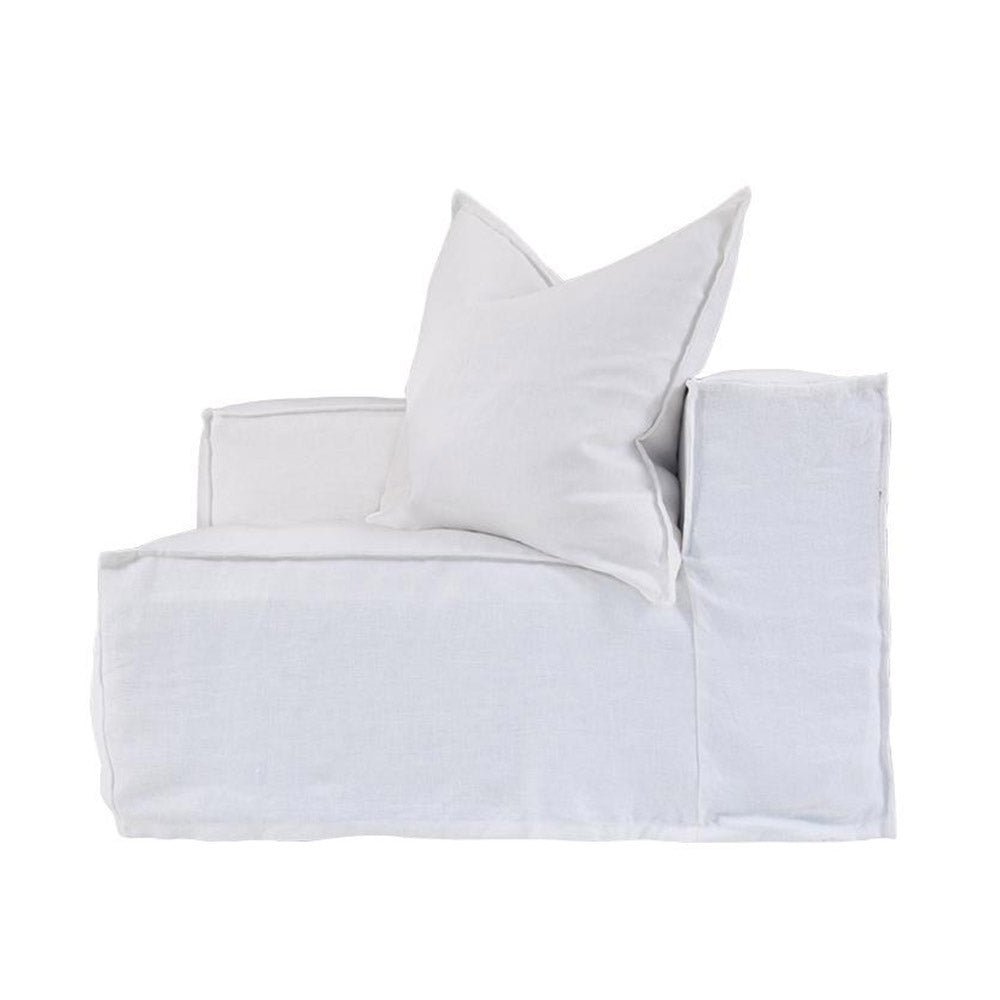 Hendrix Sofa Left Arm White | Uniqwa Furniture - Collector Store