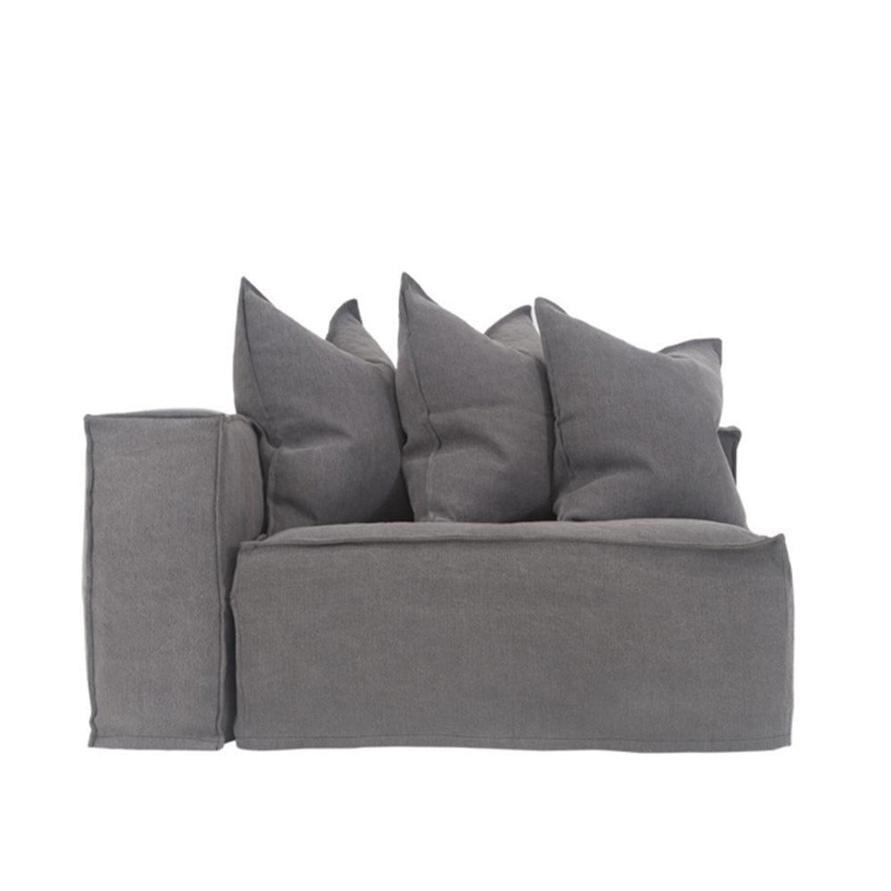 Hendrix Sofa Left Arm Charcoal | Uniqwa Furniture - Collector Store