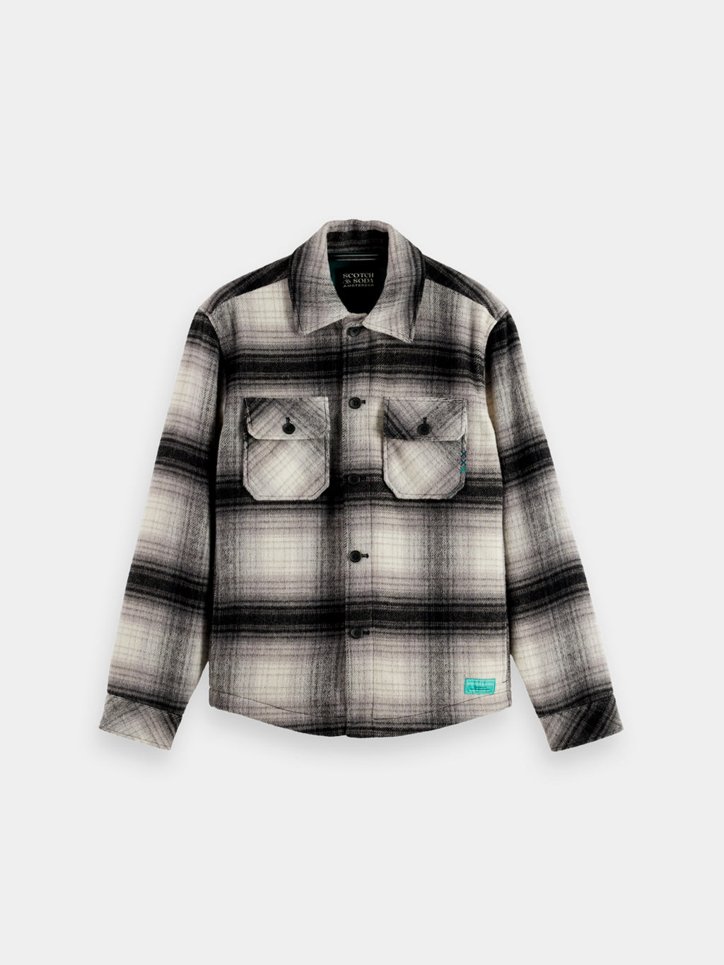 Check overshirt Dark grey - Collector Store Sydney