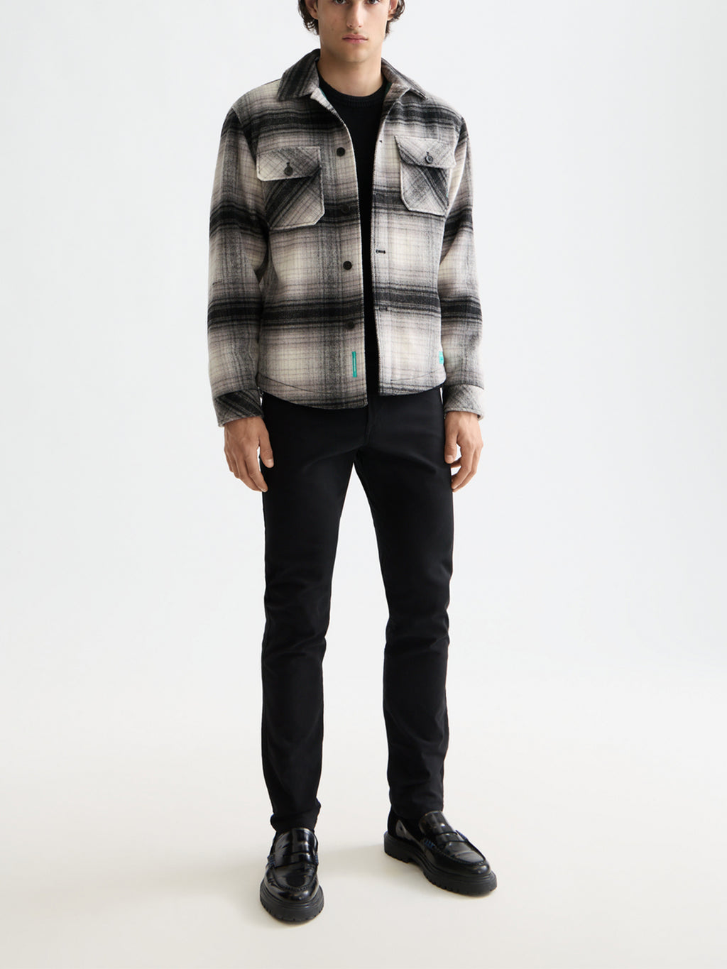 Check overshirt Dark grey - Collector Store Sydney