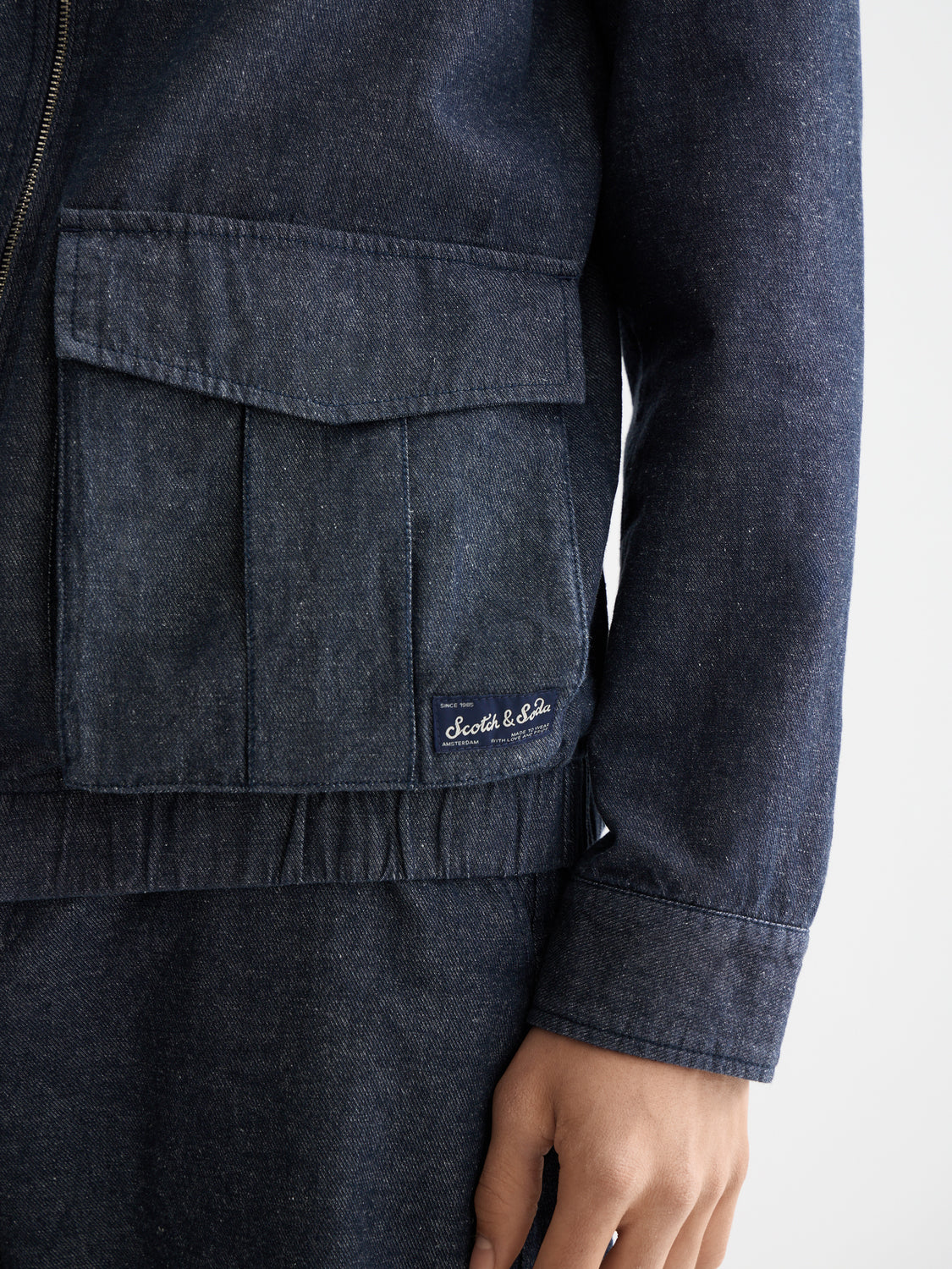 Zip-through twill blouson Jacket - Collector Store Sydney