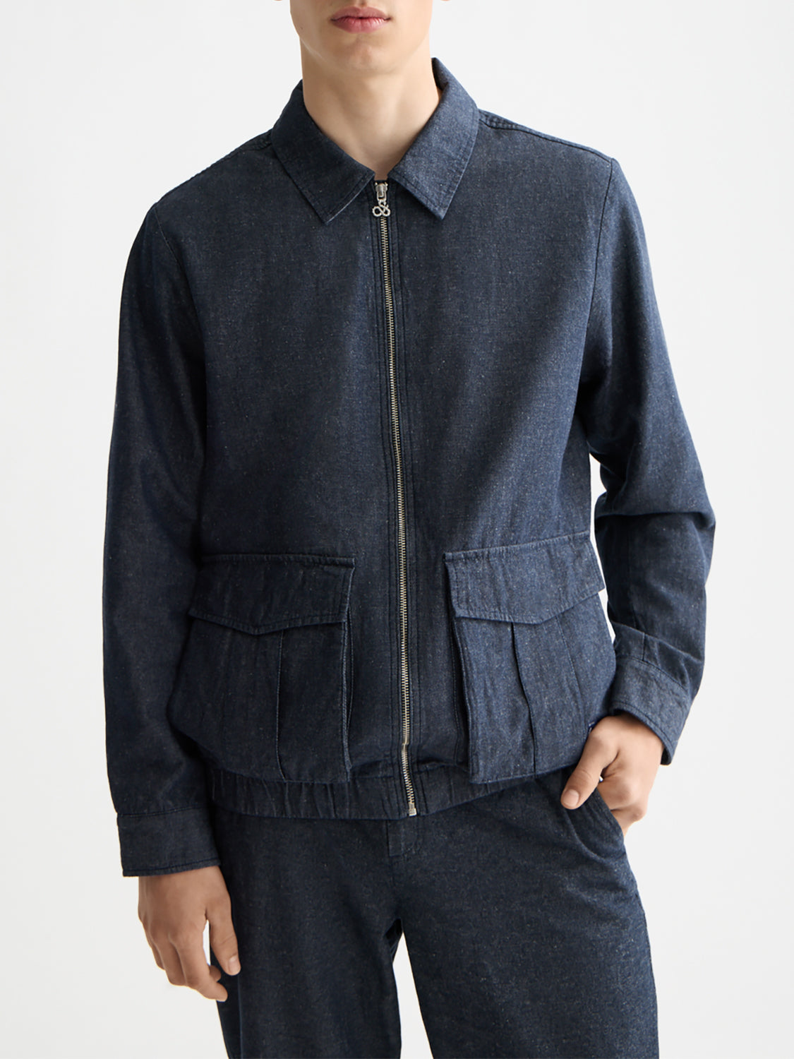 Zip-through twill blouson Jacket - Collector Store Sydney