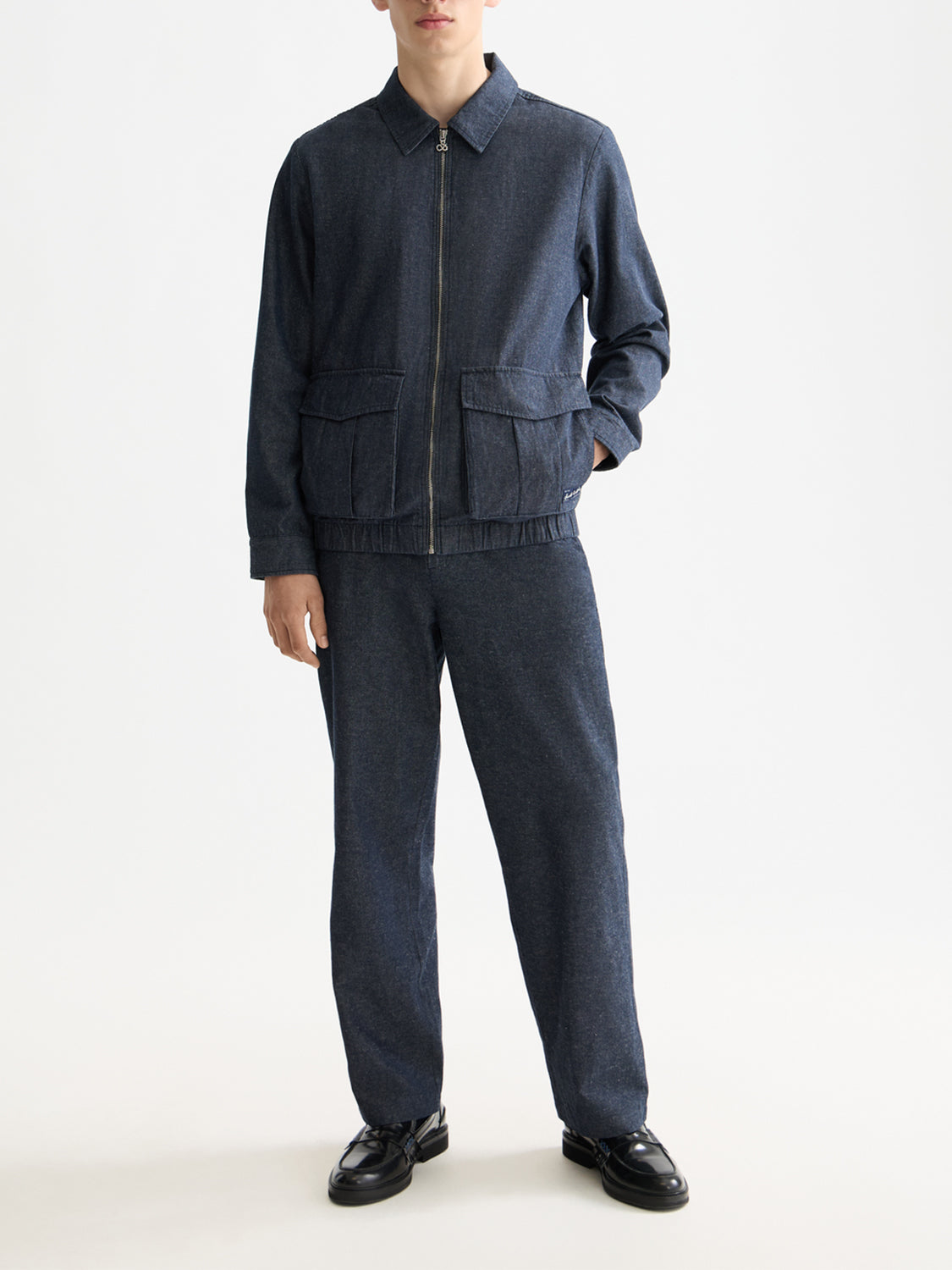 Zip-through twill blouson Jacket - Collector Store Sydney