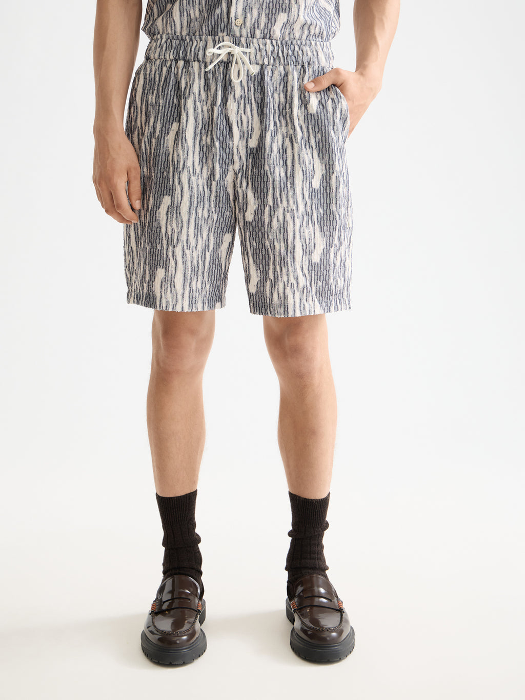 Fave printed shorts Sky - Collector Store Sydney