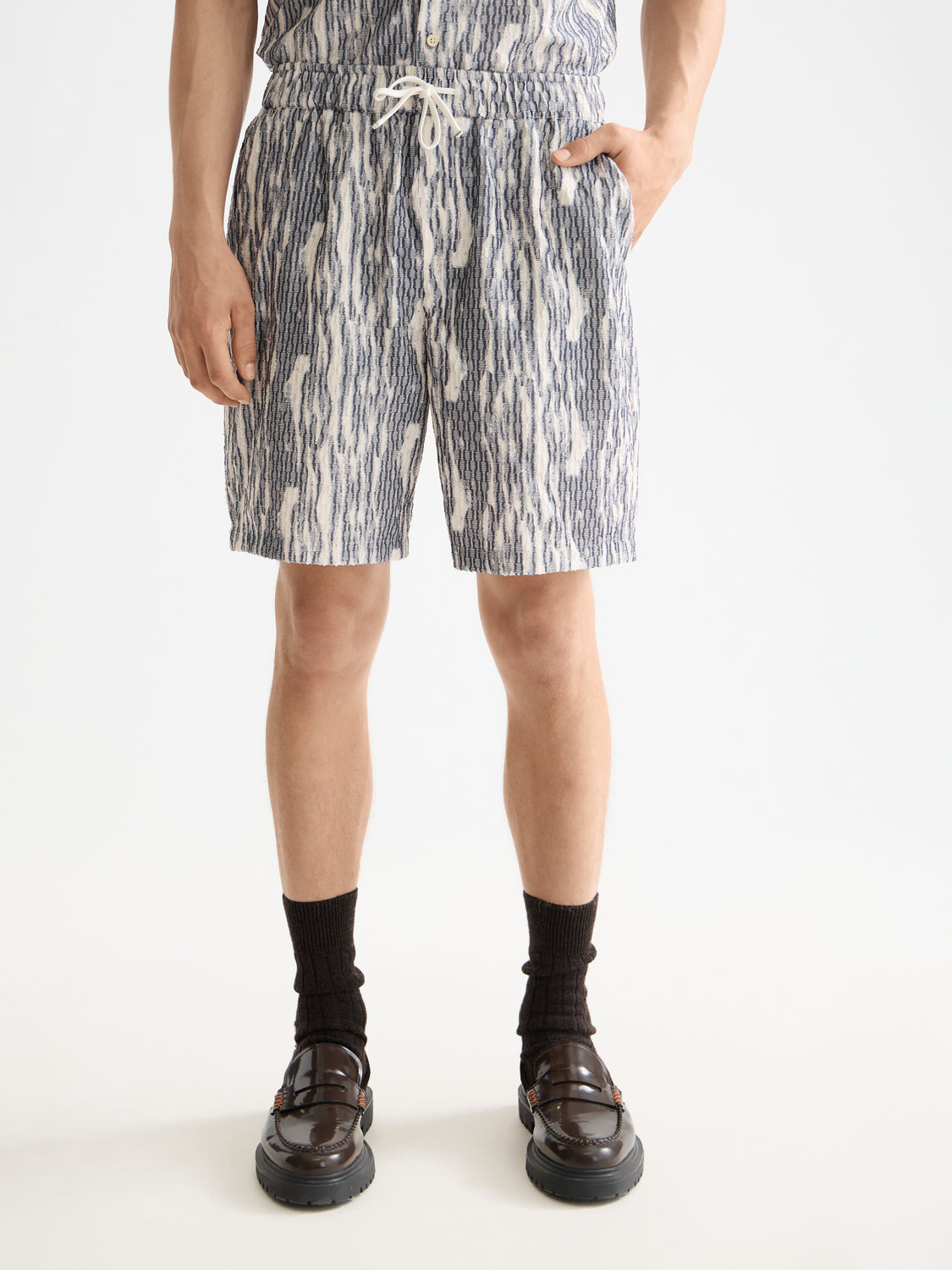 Fave printed shorts Sky - Collector Store Sydney