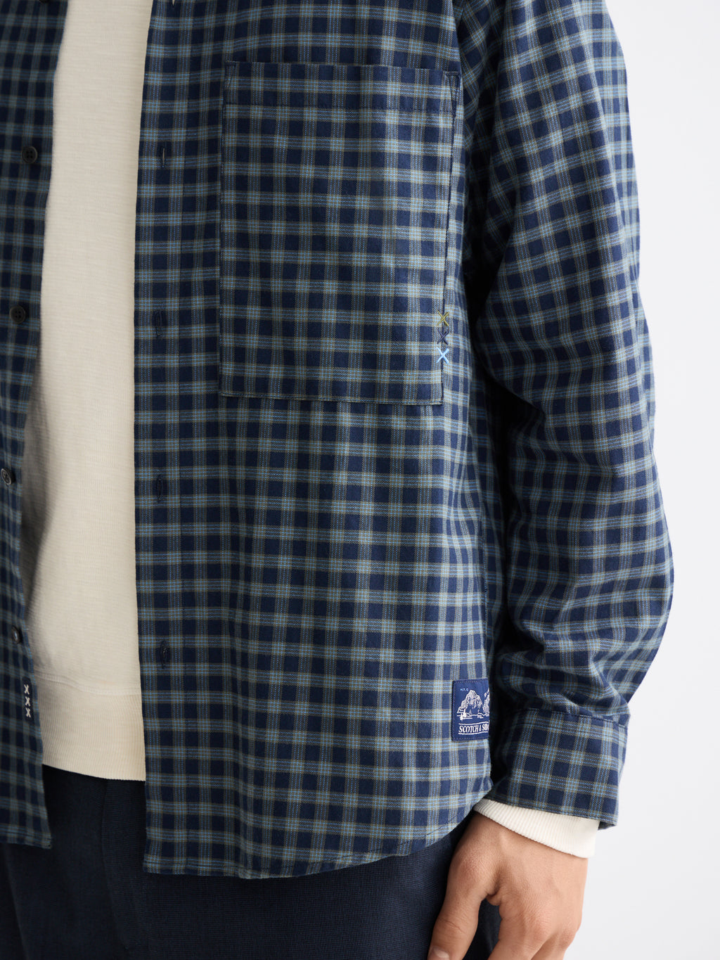 Lightweight flannel shirt Sky - Collector Store Sydney