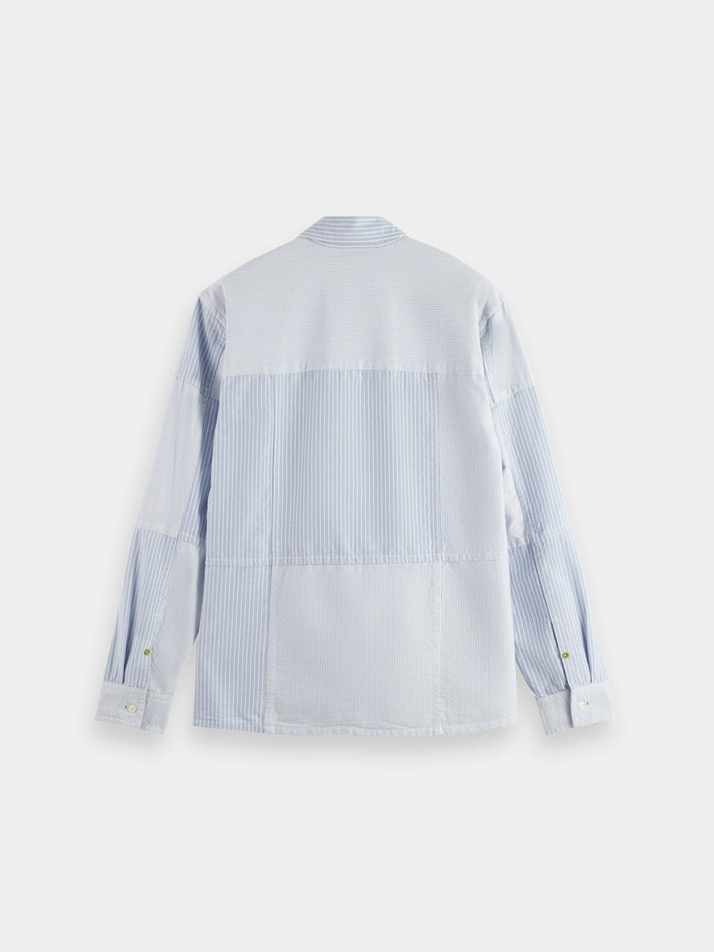 Patchwork Oxford shirt Blue Stripe - Collector Store Sydney