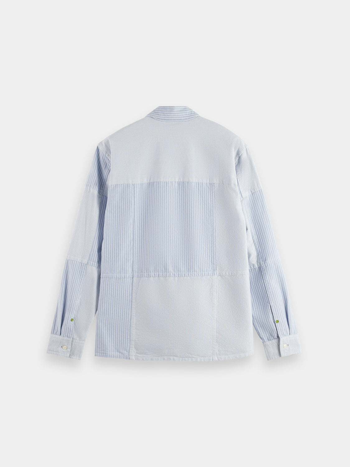 Patchwork Oxford shirt Blue Stripe - Collector Store Sydney