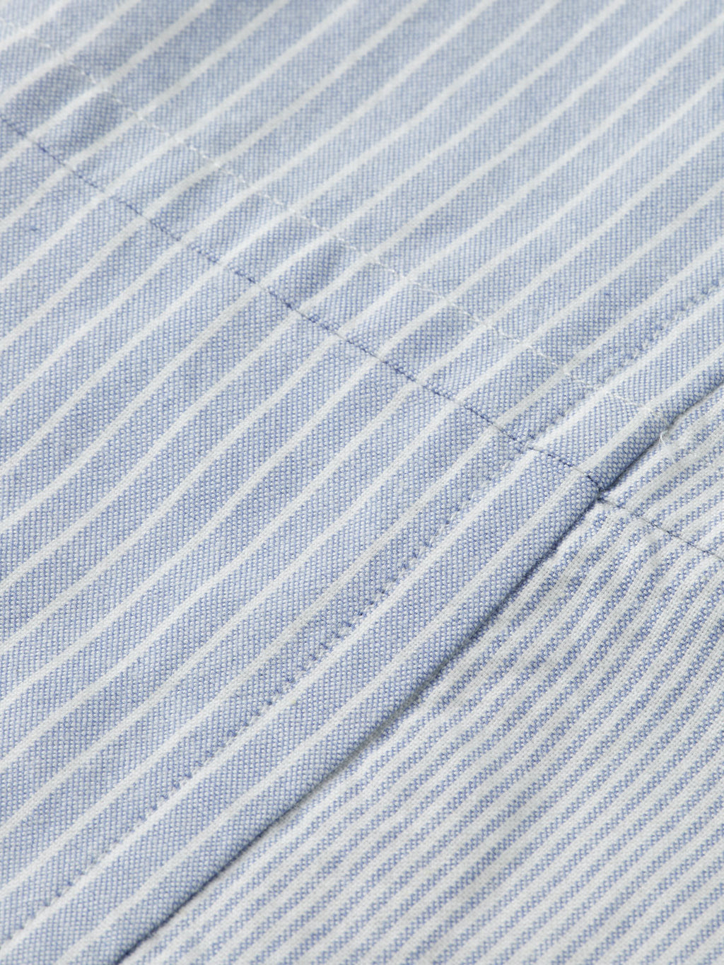Patchwork Oxford shirt Blue Stripe - Collector Store Sydney