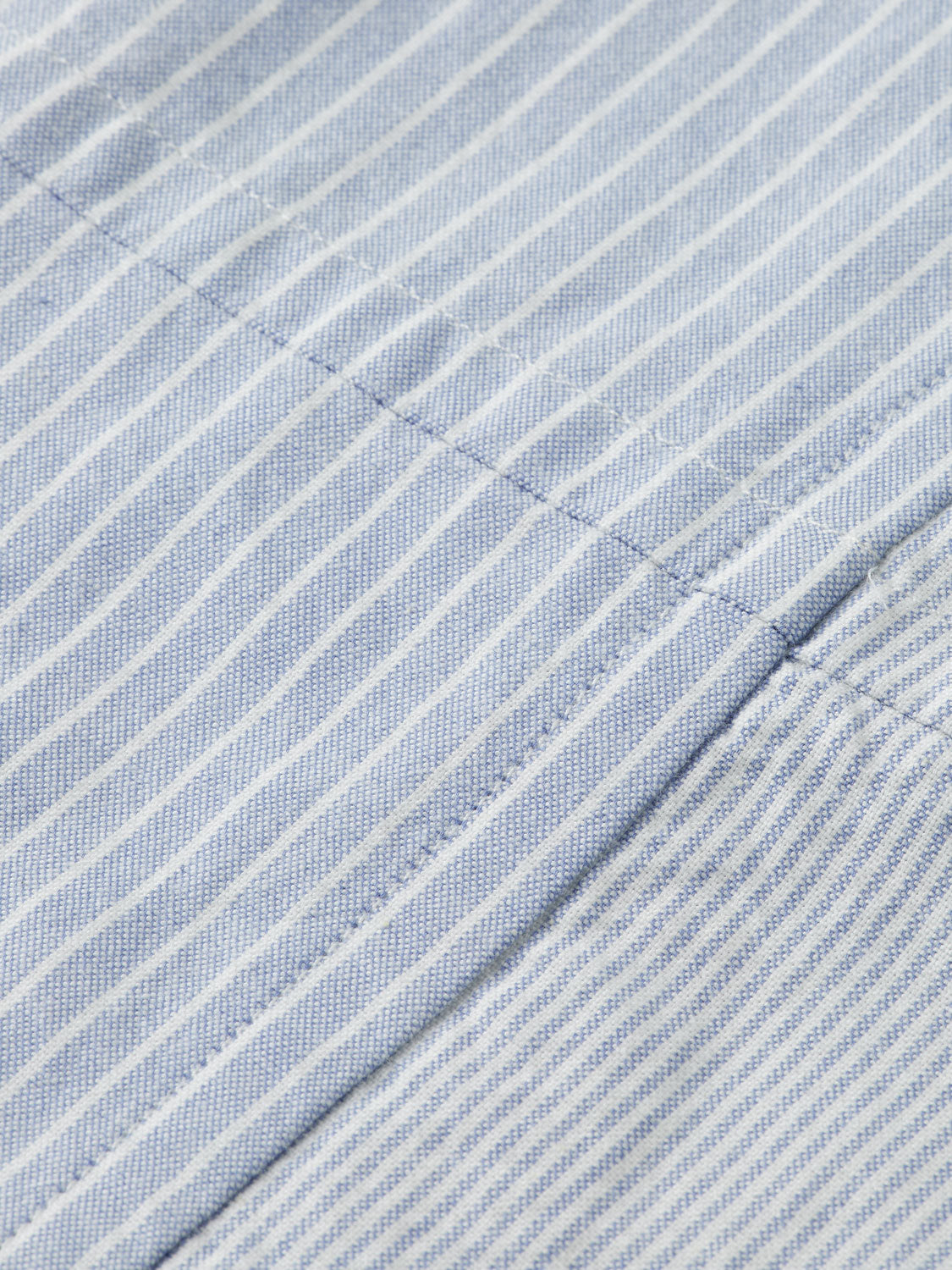 Patchwork Oxford shirt Blue Stripe - Collector Store Sydney