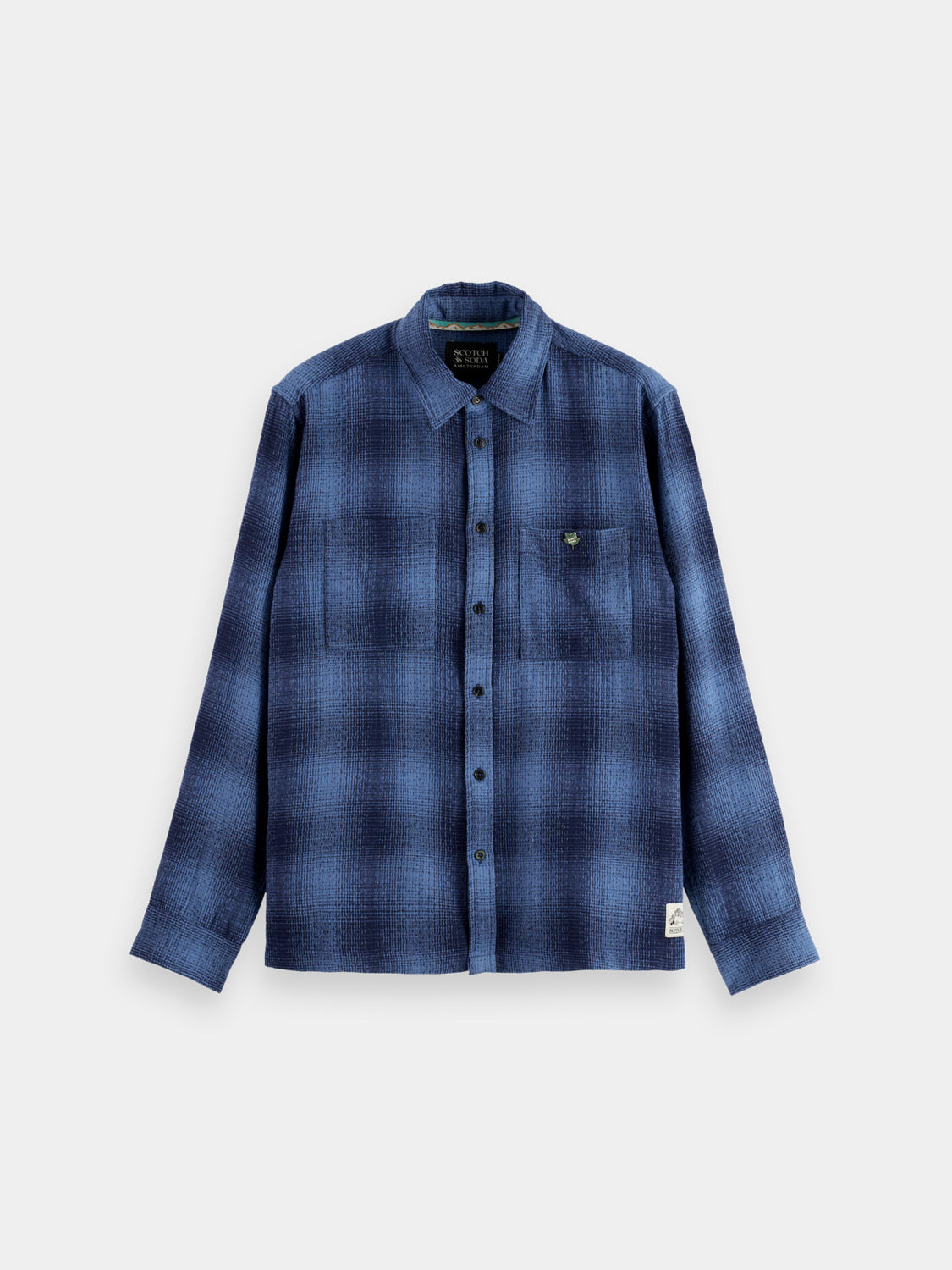 Shadow check shirt Peacoat - Collector Store Sydney
