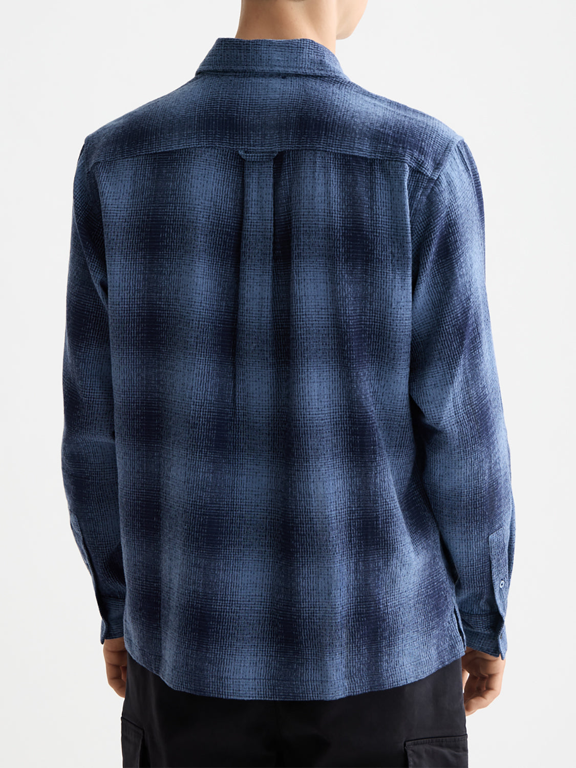 Shadow check shirt Peacoat - Collector Store Sydney