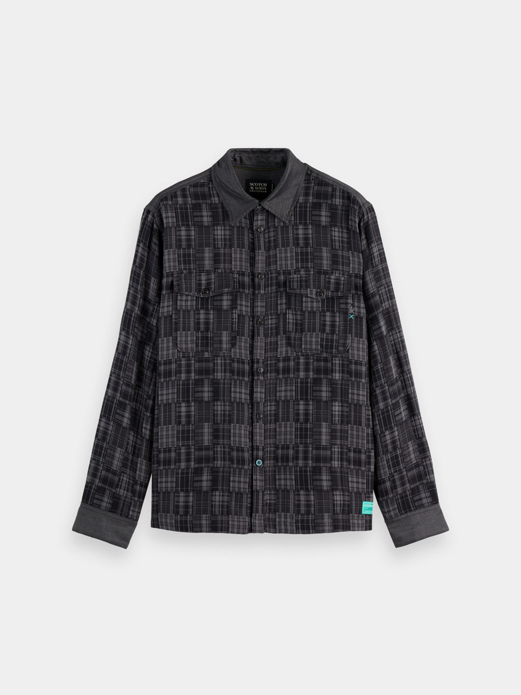 Patchwork flannel shirt Meteo - Collector Store Sydney