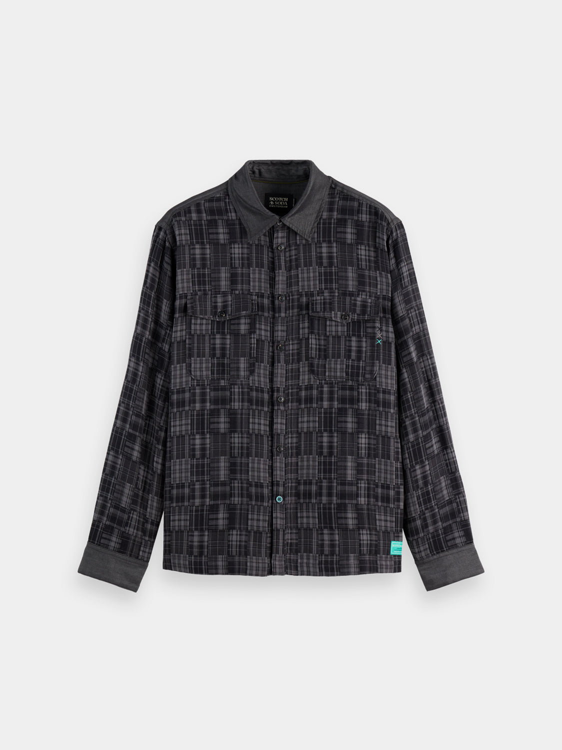 Patchwork flannel shirt Meteo - Collector Store Sydney