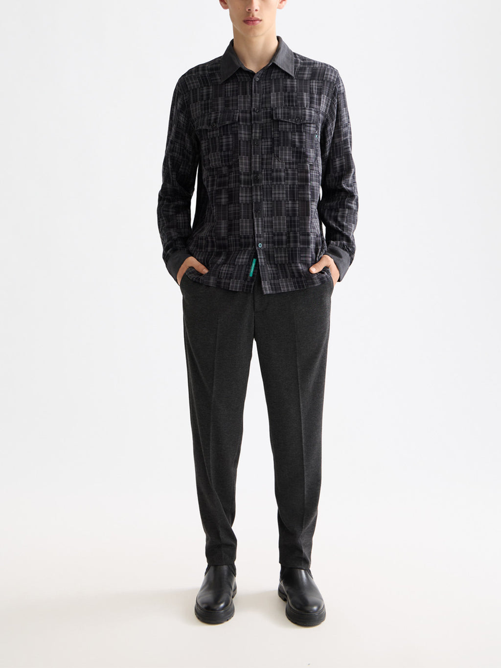 Patchwork flannel shirt Meteo - Collector Store Sydney
