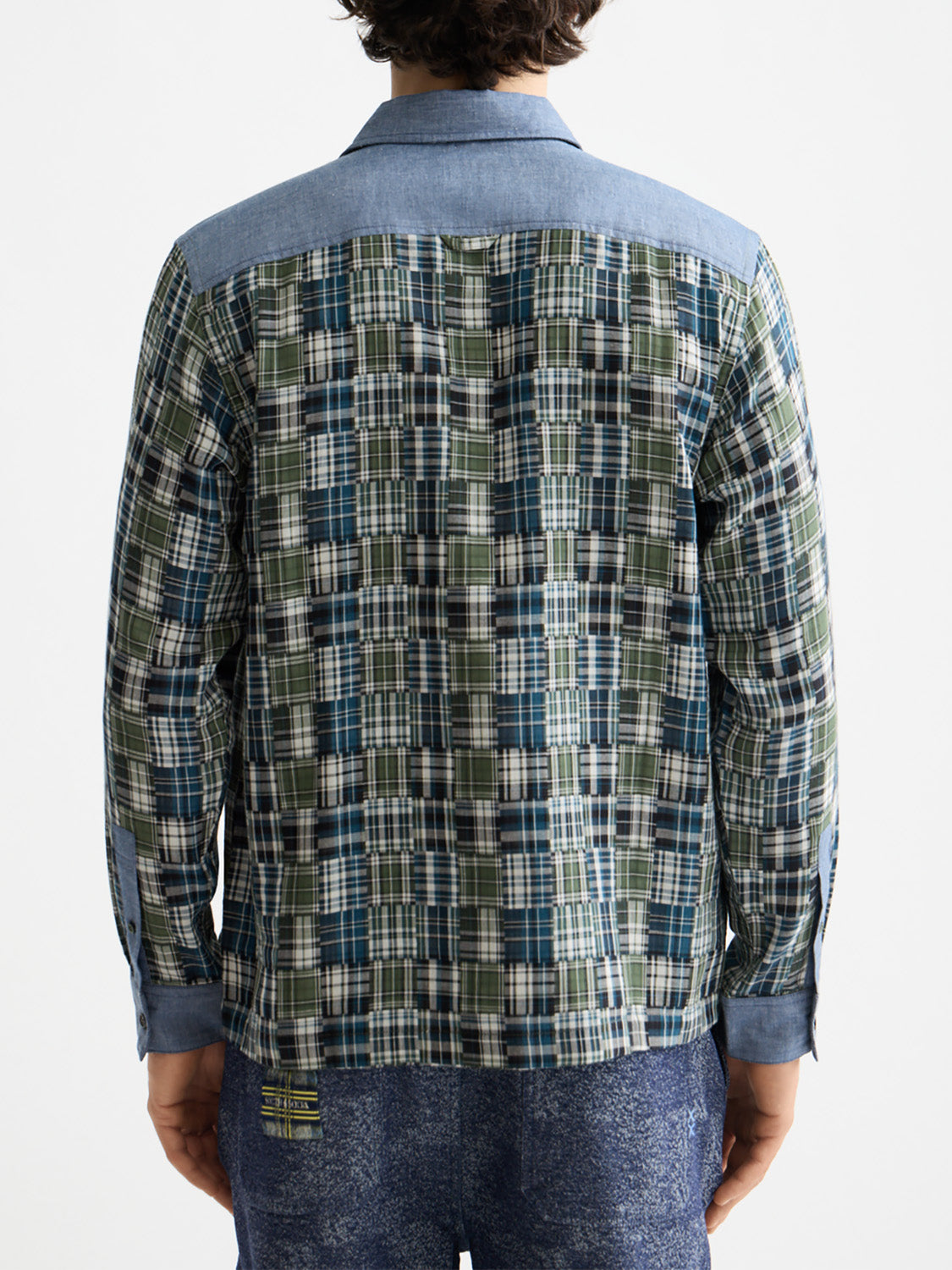 Patchwork flannel shirt Thyme - Collector Store Sydney