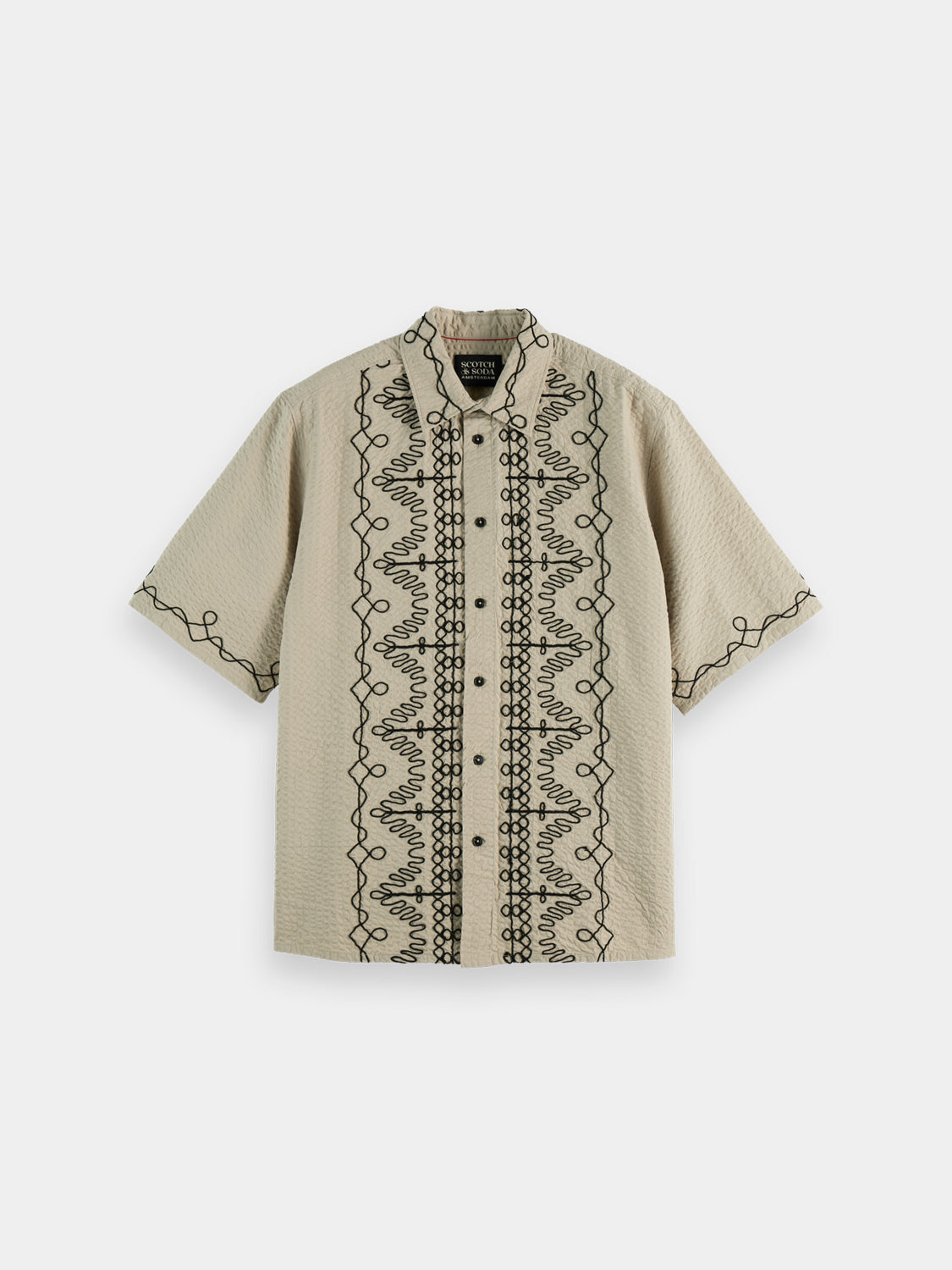 Embroidered short sleeved shirt plaza - Collector Store Sydney