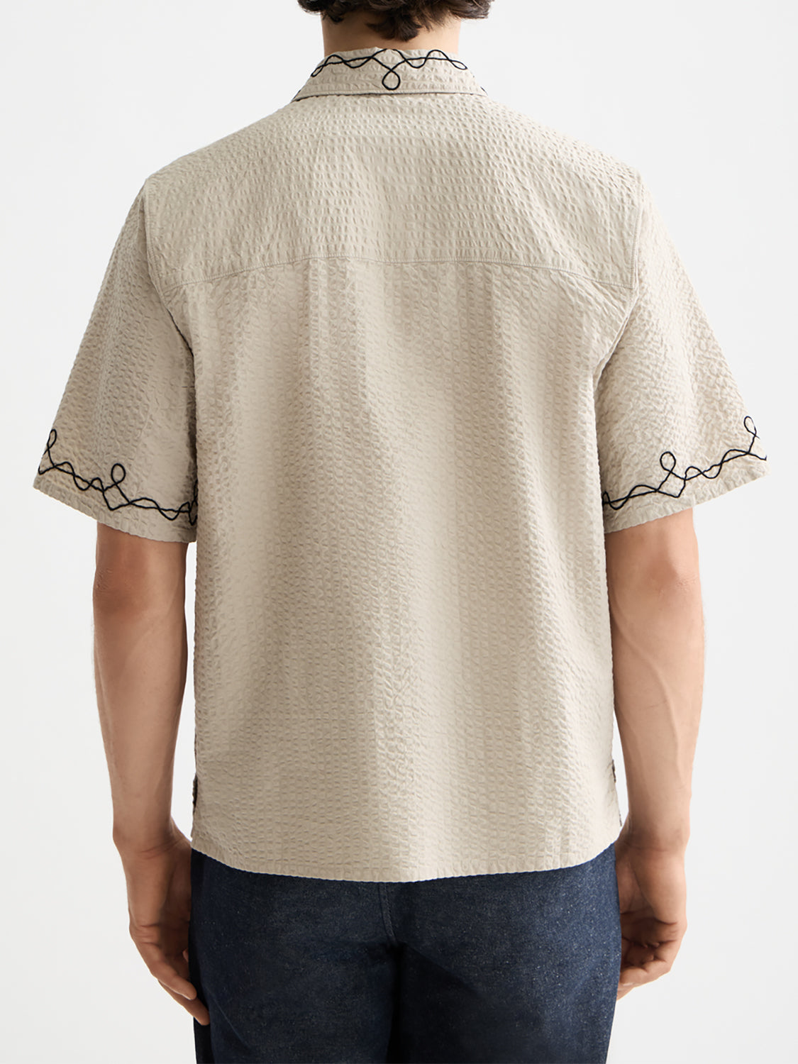 Embroidered short sleeved shirt plaza - Collector Store Sydney
