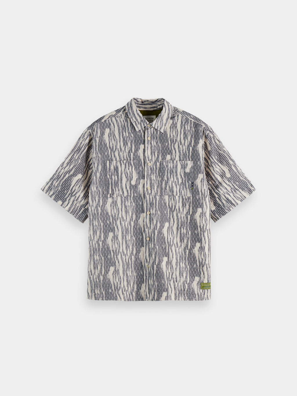 Jacquard short sleeved shirt - Sky Captain - Collector Store Sydney