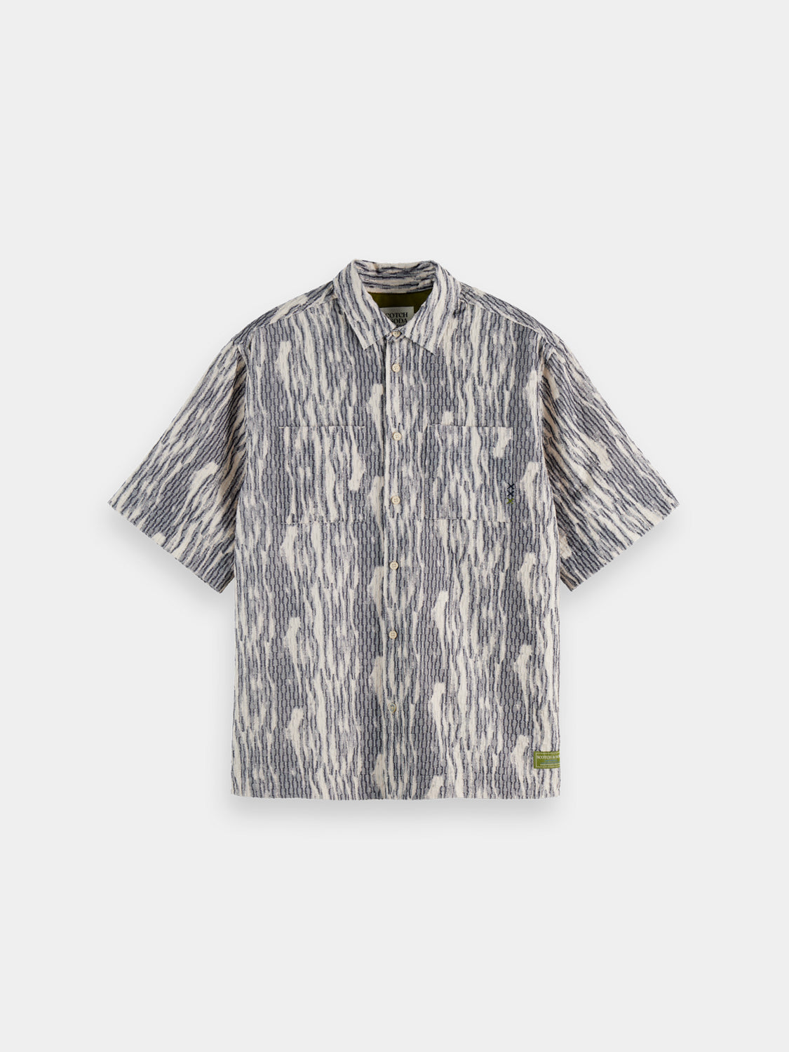 Jacquard short sleeved shirt - Sky Captain - Collector Store Sydney