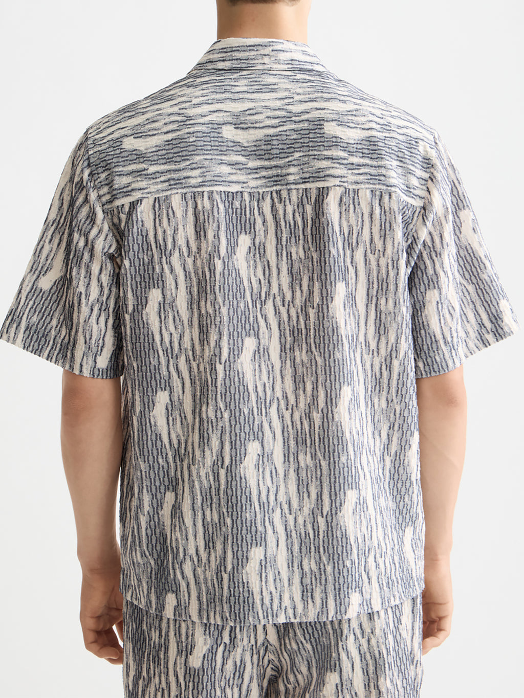 Jacquard short sleeved shirt - Sky Captain - Collector Store Sydney