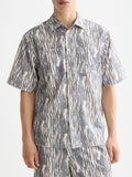 Jacquard short sleeved shirt - Sky Captain - Collector Store Sydney